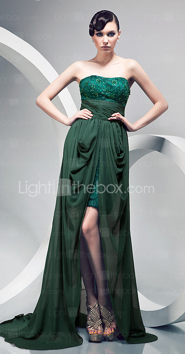 JESSAMYN - Kleid für Abendveranstaltung aus Chiffon und Spitze JESSAMYN - Kleid für Abendveranstaltung aus Chiffon und Spitze