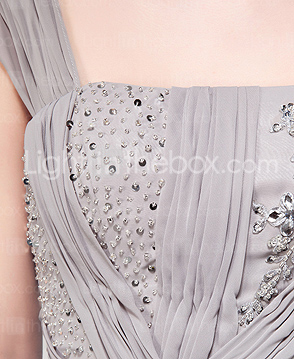 A-line One Shoulder Court Train Chiffon Evening Dress A-line One Shoulder Court Train Chiffon Evening Dress