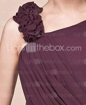 Sheath/Column Straps Floor-length Chiffon Mother of the Bride Dress 