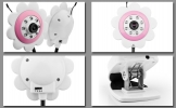 surveiller bébé avec vision de nuit et à av (conception de fleur)