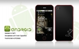 Android 2.2 w smartphone wifi / 3,5 pulgadas de pantalla táctil capacitiva + gps (rojo)