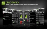 Android 2.2 w smartphone wifi / 3,5 pulgadas de pantalla táctil capacitiva + gps (rojo)