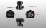 Mini DV with HD Hidden Camera+72 Degree Angle View