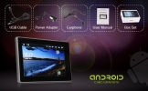 pizarra c-media (grafito) - 2.1 androide tableta con pantalla táctil de 7 pulgadas, wi-fi + hdmi