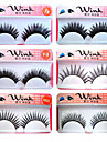 cils de mode - 100 paires de long, dramatique cils coupe au carré fausse (jjm001)