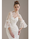 3/4-Length SleevesTulle  Lace  Bridal Jacket / Wedding Wrap (WSM0400)