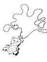 Charming Necklace Watch (Bear)