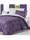 4-pc couette queen coton violet impression amour en taille réelle la couverture par ensembles (0580-9s707009s)
