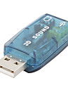 USB 2.0 3D 5.1 Virtual Surround Sound Card