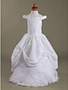 MARIA FATIMA - Vestido de Florista de Tafetán y Encaje
