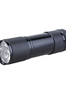 Mini Aluminum 9 LED Flashlight (3x10440/3xAAA, Random Color)