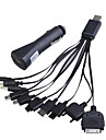 10-i-1 USB billader til iPod / iPhone / PSP / mobiltelefoner