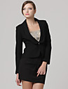 moda clássica / xaile gola mangas compridas ajuste casaco / casacos das mulheres (ff-a-1058016)