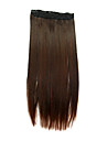 24 polegadas marrom clip-in staight extensão do cabelo