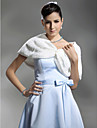Sleeveless Faux Fur Bridal Wedding Jacket/ Wrap