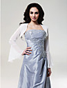 écharpe longue en mousseline manches veste de mariée mariage / (0455-13)