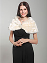 ärmellos Kunstpelz Braut Hochzeit Jacke / wrap