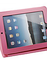 protezione pelle PU + supporto per Apple iPad (rosa)
