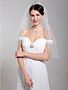 Beautiful Two Layers Elbow Wedding Veil