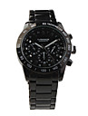 Mode schwarzes Zifferblatt Wolfram Stahl Herren Armbanduhr
