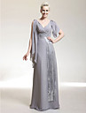PORTSMOUTH - kjole til kveld i Chiffon og Elastisk satin
