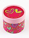 ronde geschenkdoos met hart-print (set van 12)