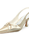 top in raso di qualità superiore pompe tacchi alti con le scarpe da sposa bowknot / scarpe da sposa (0.984-r-045)