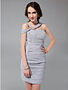Sheath/Column Straps Short/Mini Chiffon Cocktail Dress 