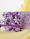 chic lila gemustert gefalteten Hochzeitseinladung (set of 60)