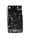 Cartoon Transparent Edge Protective PVC Case Cover for iPhone 3G/3GS (Black)