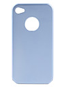 Custodia protettiva in alluminio / foro sul retro per iphone 4 - blu