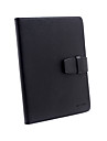 libro stile strutturato custodia in pelle di protezione per 8 "tablet-nero