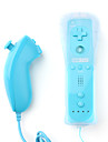 FernbedienungMotionPlus und Nunchuk Controller mit Hülle für Wii (Blau)