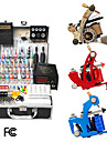 3 kanonnen tattoo kit met lcd vermogen en 40 kleuren inkt + freeshipping