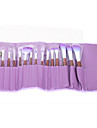hoge klasse gemengd wol haar make-up borstel set met elegante blauwe case (16 stuks)