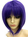 Capless Short Heat-resistant Violet Costume Party Wig