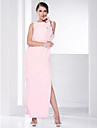 Chiffon Sheath/ Column Floor-length Evening Dress inspired by Ashley Greene at Cannes Film Festival