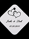 Personalized Favor Tags - Double Heart (set of 36)