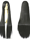Capless Long 100% Imported Heat-resistant Black Costume Party Wig