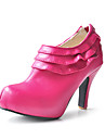 Wildleder Kegel Ferse Stiefeletten mit Raffungen party / Abend Schuhe weitere Farben erhältlich