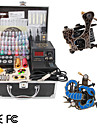 2 Guns Tattoo Kit With LCD Power Supply and 40 Color Ink