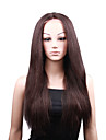Full Lace With Stretch On Crown Kinky Straight 18" Indian Remy Lace Wig 5 Colors To Choose