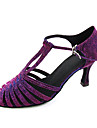 taffetas de danse ballroom supérieure chaussures latine / chaussures modernes aux femmes