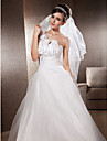 Three-tier Chapel Wedding Veils With Ribbon Edge