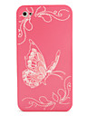Custodia protettiva posteriore rigido per iphone 4 (rosa farfalla)