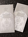 Regal Luxury Folded Wedding Invitation In Ivory (Set of 50)
