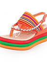 Canvas Platform Sandals With Rhinestone (More Colors)
