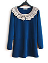 Spitzen Design Kragen Basis-Kleid