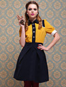 ts vintage style multi-kleur jurk