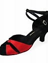 Customized Satin Ankle Strap Latin/Ballroom Dance Performance Shoes (More Colors)